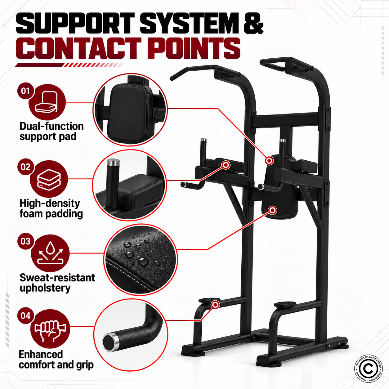 Insight Fitness Vertical Knee Rise / Dip - DR008
