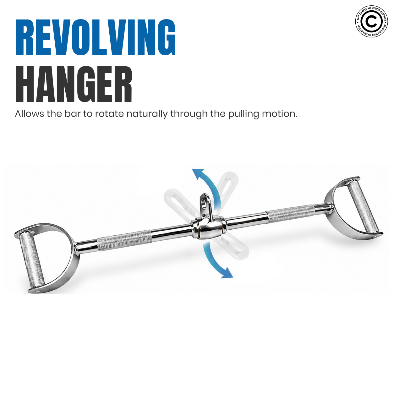 Lat Attachment Double D Pull down - 90 cm