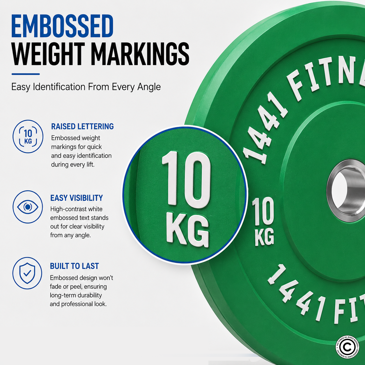 Premium Color Bumper Plate - 5 KG to 25 KG