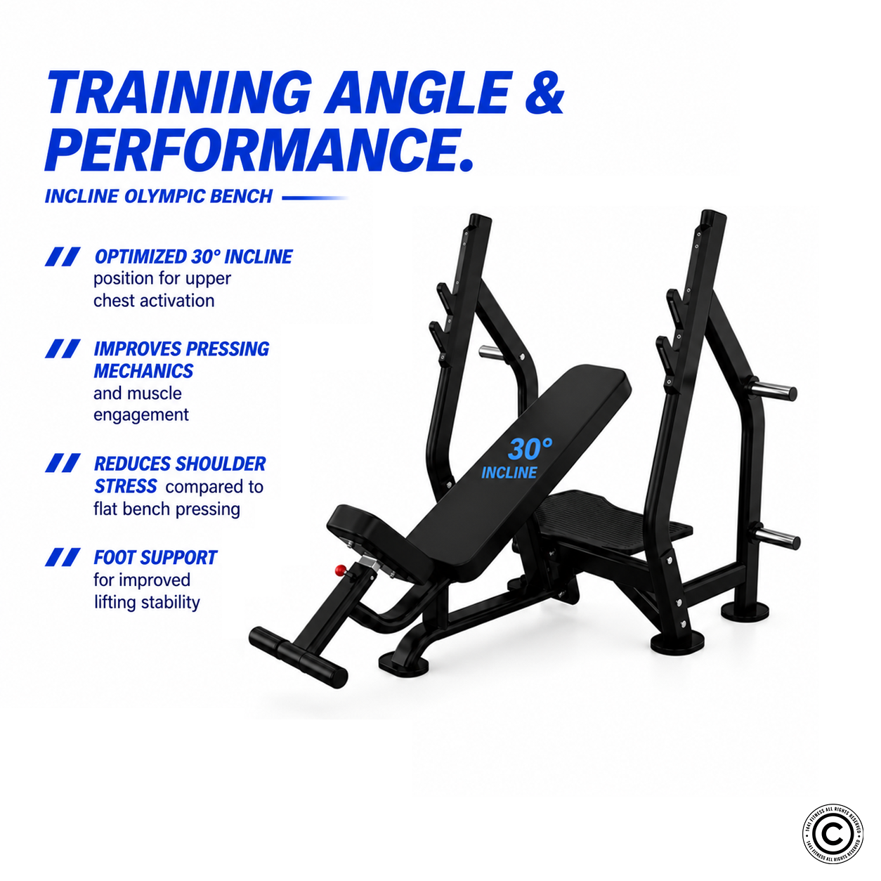 Insight Fitness Incline Olympic Bench - DR005