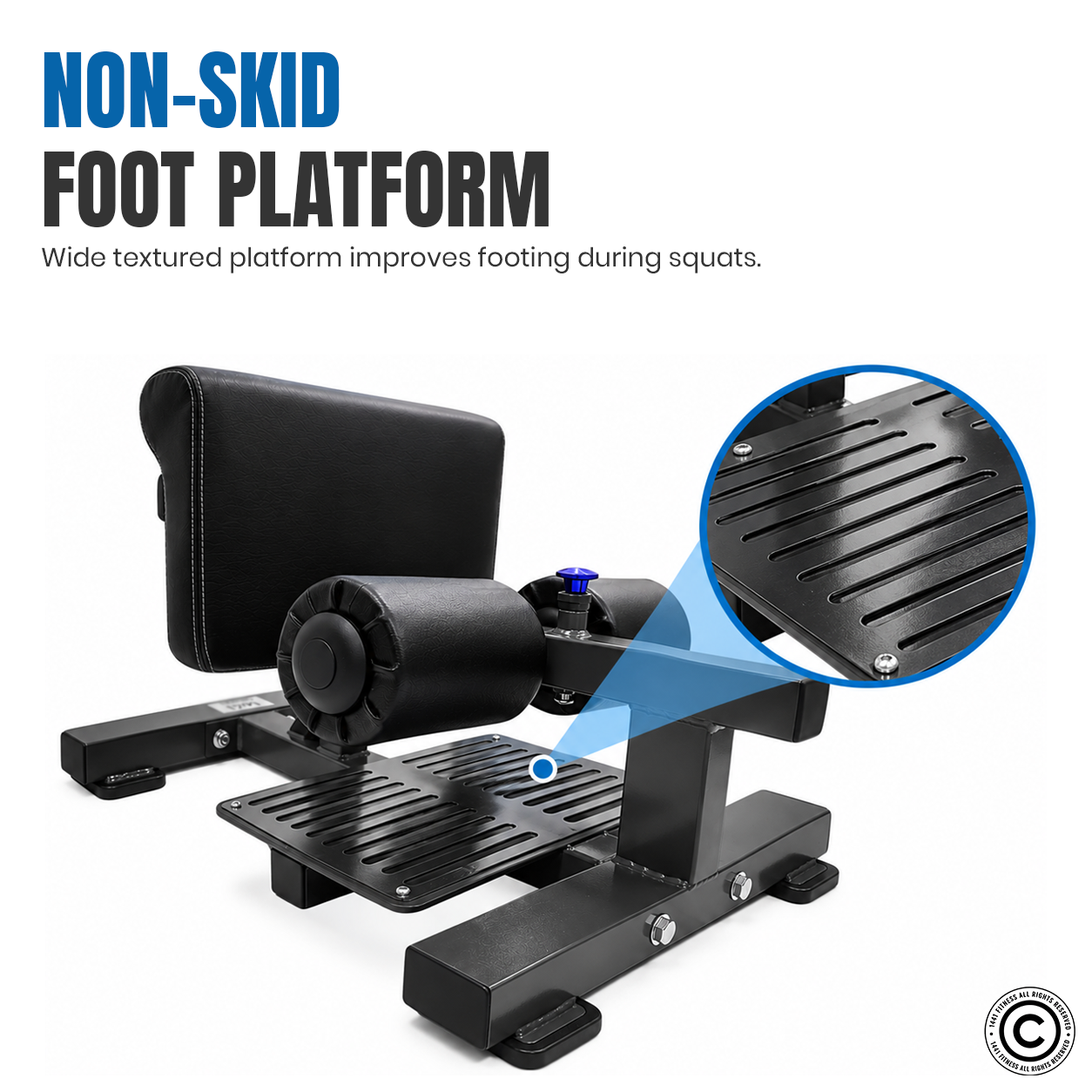 Sissy Squat Machine 3-in-1 Squat Bench Push-Up, Sit Up squat Machine Ab Workout and Leg Exercise Stand for Home Gym Fitness Training