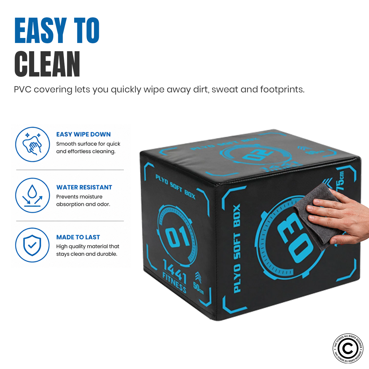 3 in 1 Foam Premium Plyometric Box
