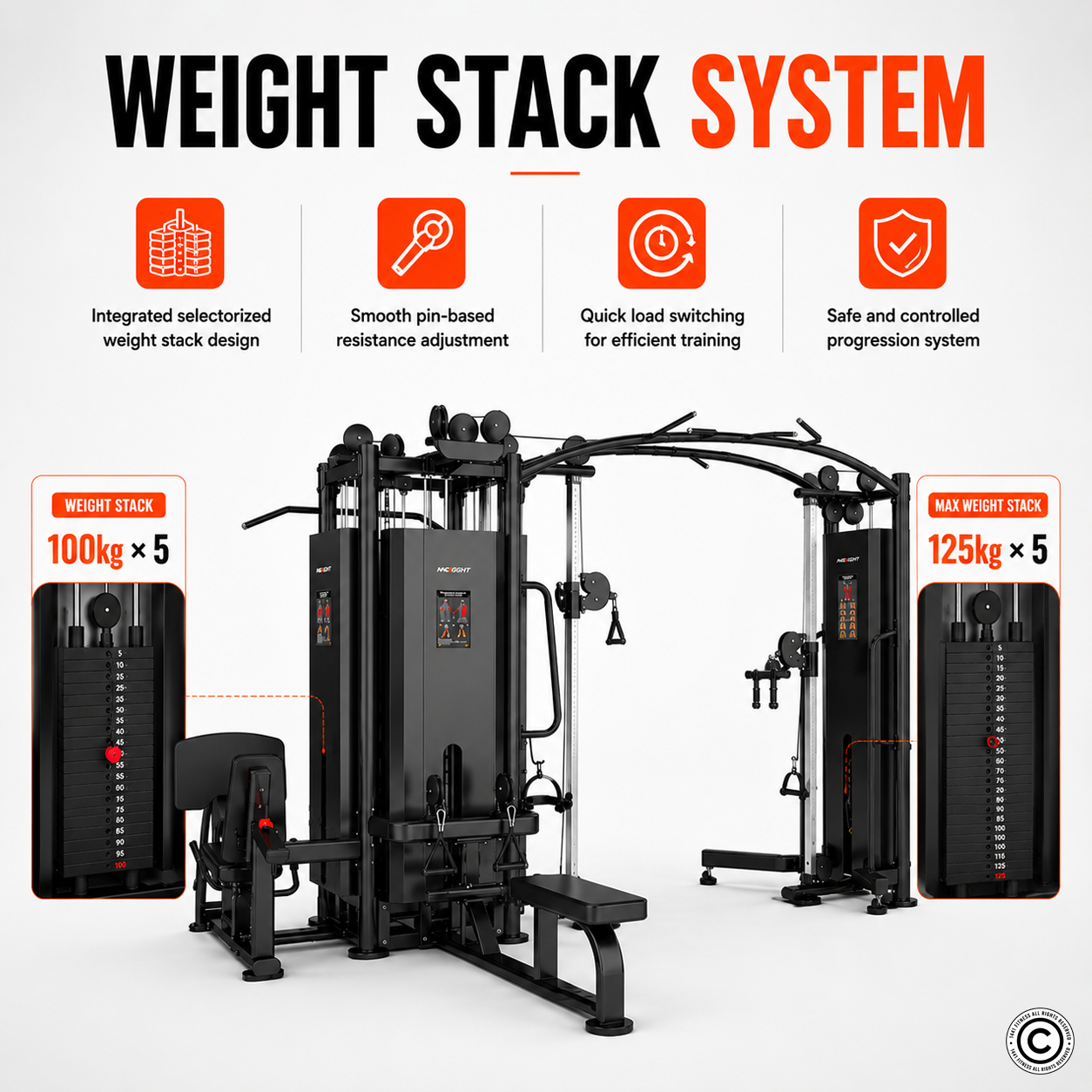 Insight Fitness 5 Stack Multi Station - SA038