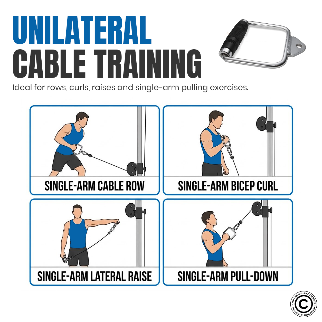 Lat Attachment - Single D Handle