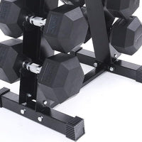 Thumbnail for 1441 Fitness Hex Dumbbells Set with Rack - 2.5 Kg to 15 Kg