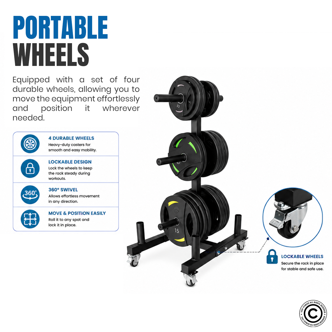 Commercial Plate Rack and Bar Holder with Wheels