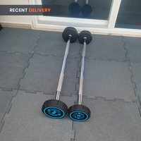 Thumbnail for Fixed Weight Straight PU Barbell - 10 kg to 50 kg