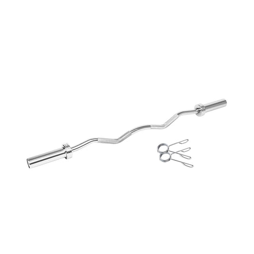 4 Ft Olympic Curl Bar with Collars - 7 kg