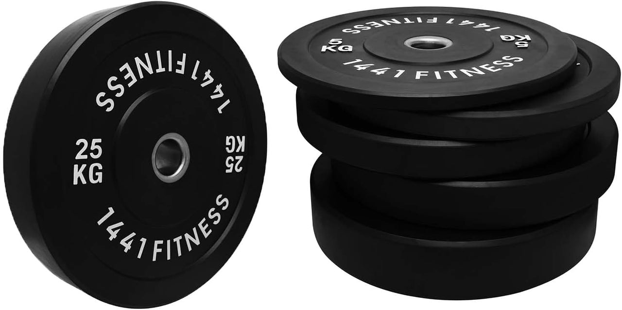 Black Rubber Bumper Plates (5 KG - 25 KG)