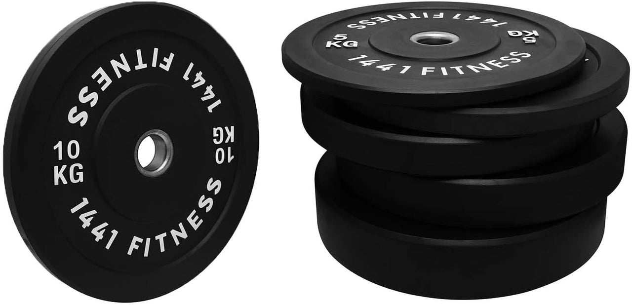 Black Rubber Bumper Plates (5 KG - 25 KG)