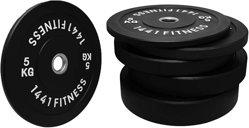 Black Rubber Bumper Plates (5 KG - 25 KG)