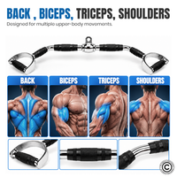 Thumbnail for 1441 Fitness D Handle Lat Pull Down Attachment - 95 CM