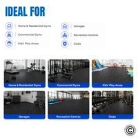Thumbnail for 1441 Fitness Heavy-Duty Gym Tile 100 x 100 (cm) - 20 mm Grey