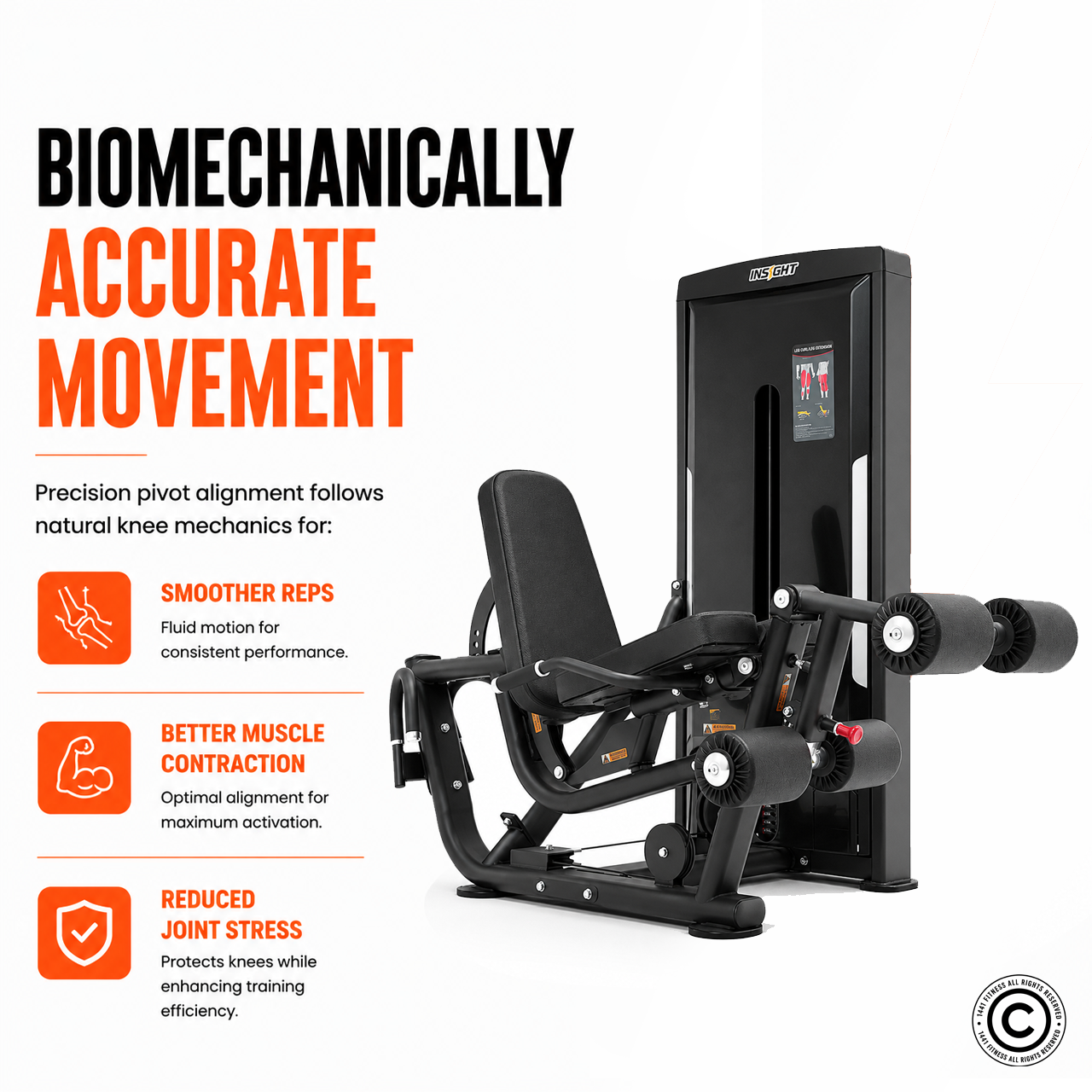 Insight Fitness Prone Leg Curl & Leg Extension - SA031