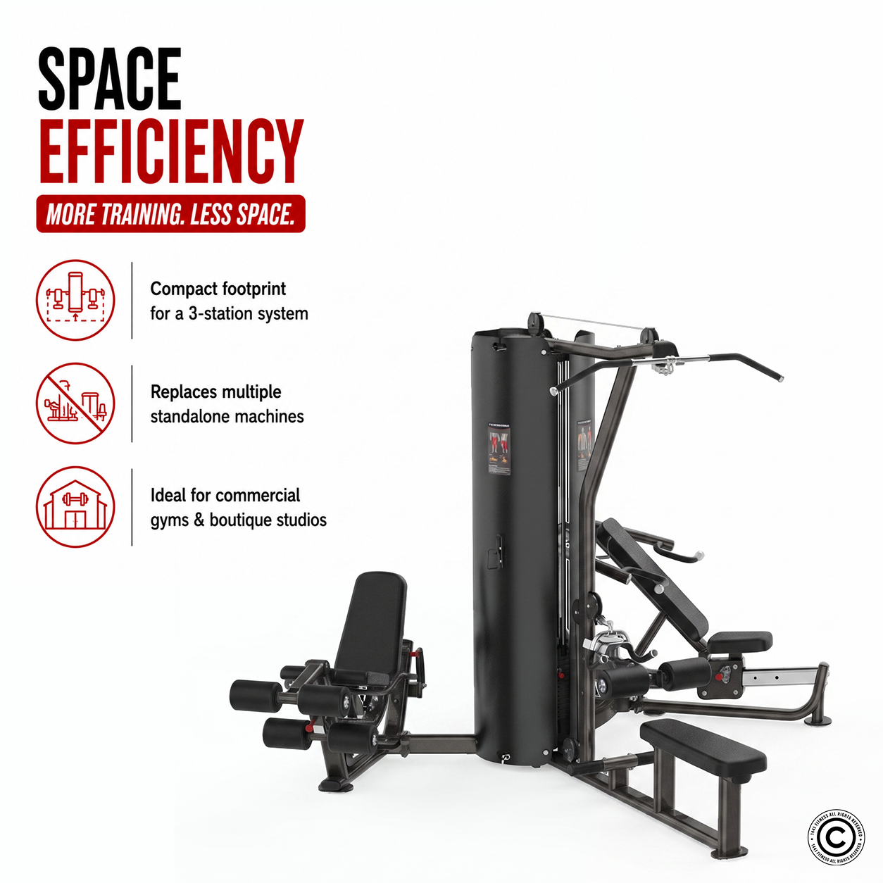 Insight Fitness 3 Station Multi Gym - BS004