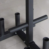 Thumbnail for 1441 Fitness Premium Weight Plate Rack with 6 Bar Holder