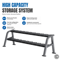 Thumbnail for Insight Fitness Commercial Dumbbell Rack - DR032