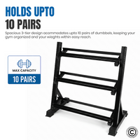 Thumbnail for 1441 Fitness Dumbbell Rack - 8 Pairs