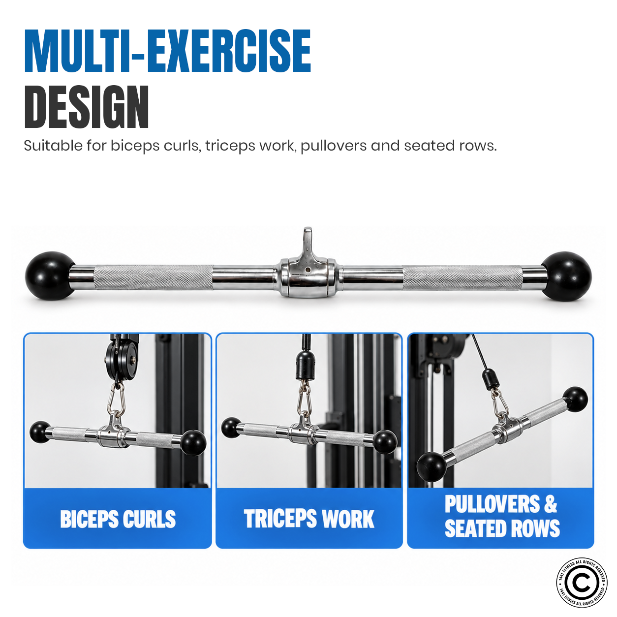 Lat Attachment Bicep Bar