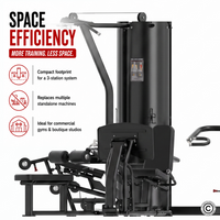 Thumbnail for Insight Fitness 3 Station Multi Gym BS004 with Leg Press Attachment BS004LP