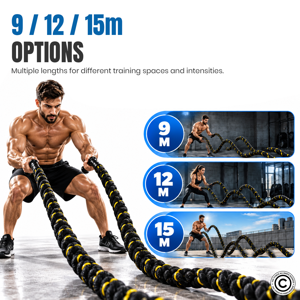 1441 Fitness Battle Rope 50 MM Thickness