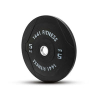Thumbnail for 1441 Fitness PU Black Rubber Bumper Plates - 5 to 25 KG | Per Piece
