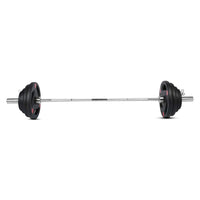 Thumbnail for 1441 Fitness 6 ft Olympic Bar with Tri Grip Black Olympic Plates Set | 60 Kg Set
