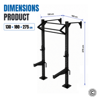 Thumbnail for 1441 Fitness Wall Mounted Squat Rack