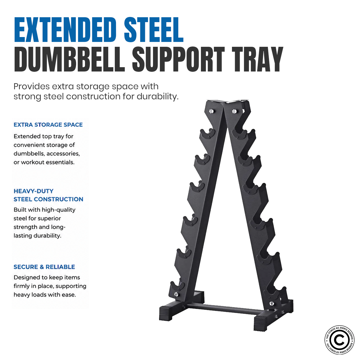 Vertical Dumbbell Rack - 6 Pairs