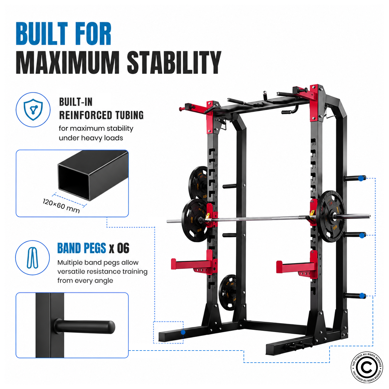Commercial Squat Rack - J611