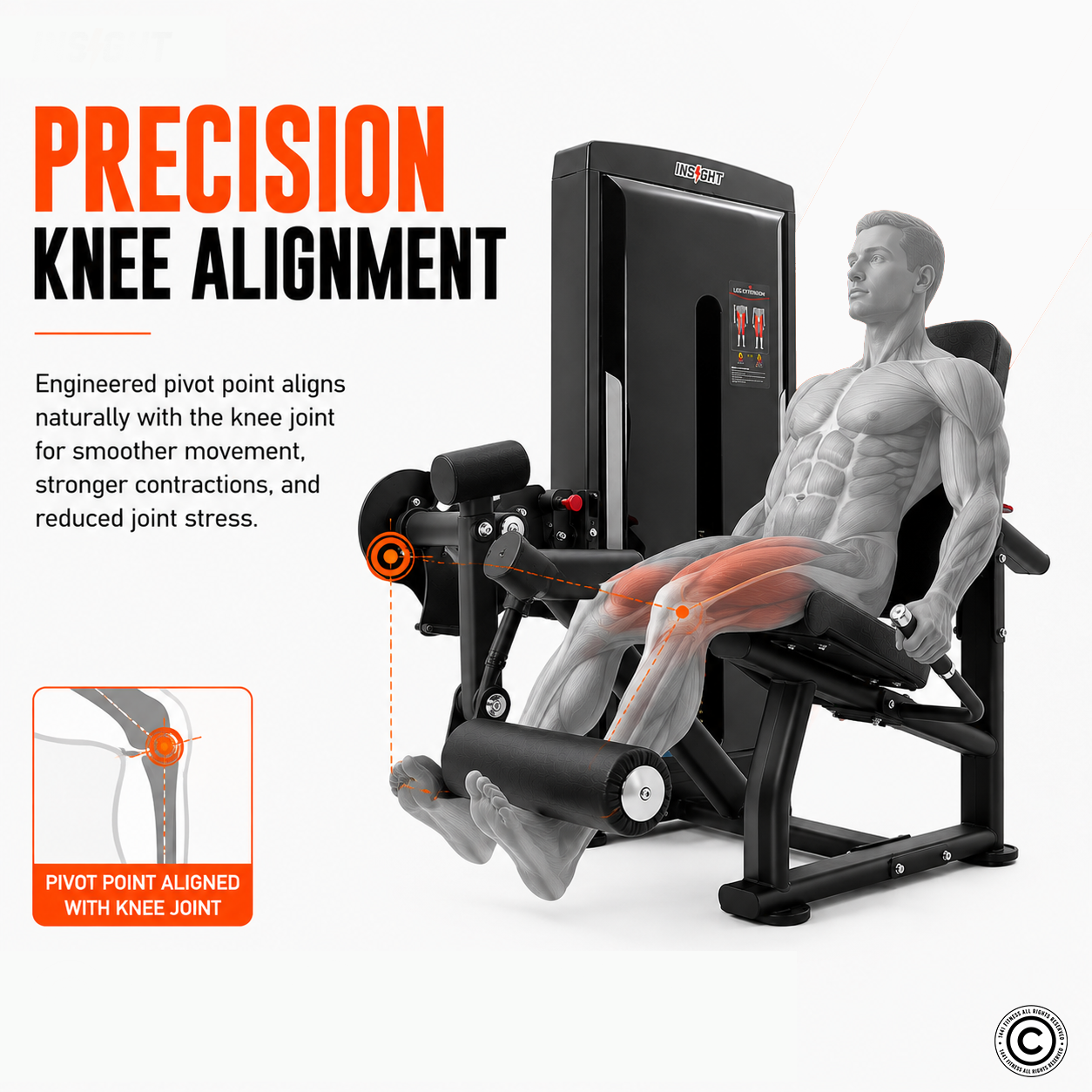 Insight Fitness SA Series Leg Extension - SA014D
