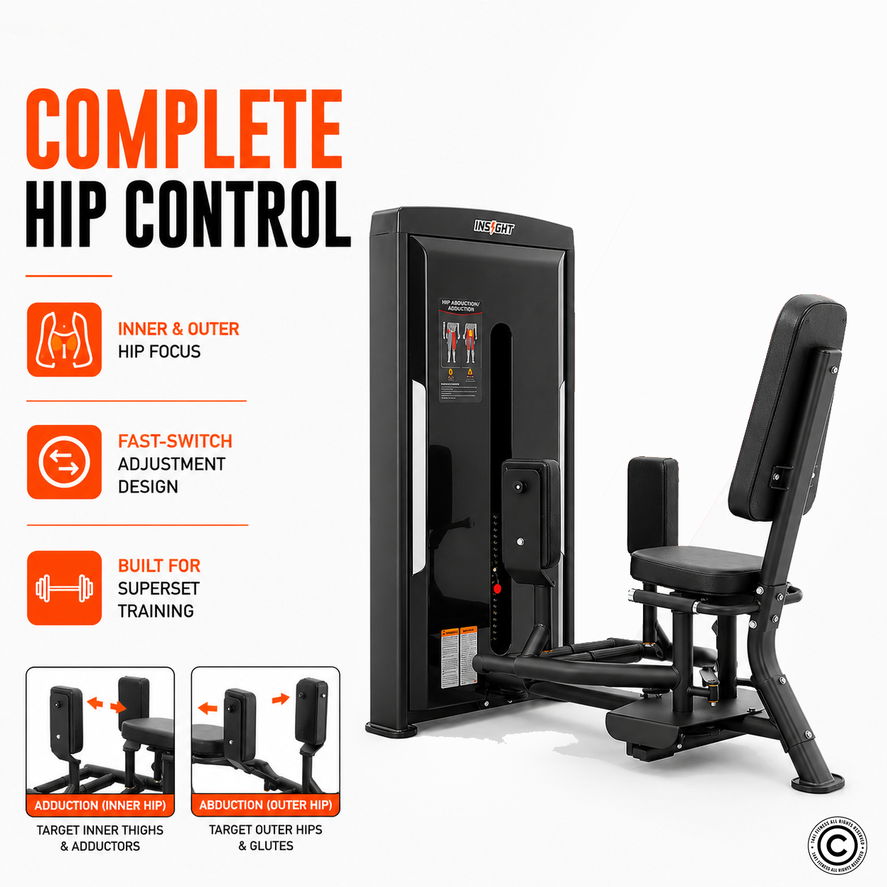 Insight Fitness Hip Abductor Adductor - SA020