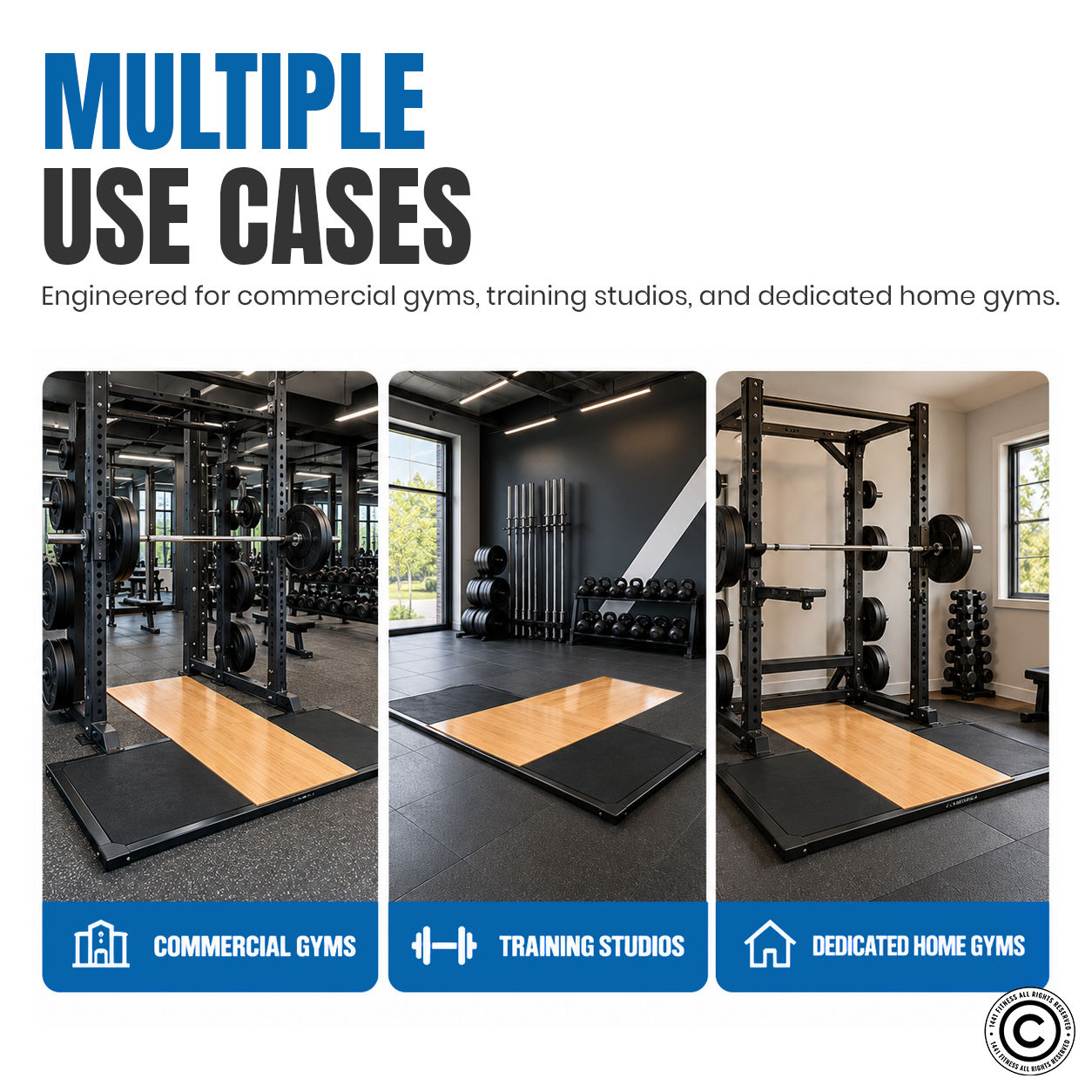 1441 Fitness T Shape Weight Lifting Platform