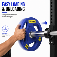 Thumbnail for Tri Grip Color PU Olympic Plates 2.5 Kg to 20 Kg - 1 Year Warranty