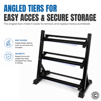 Thumbnail for 1441 Fitness Dumbbell Rack - 8 Pairs