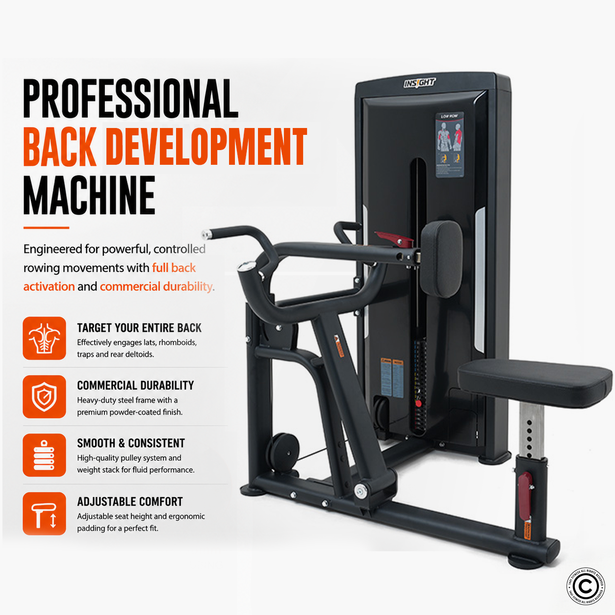 Insight Fitness Low Row - SA005