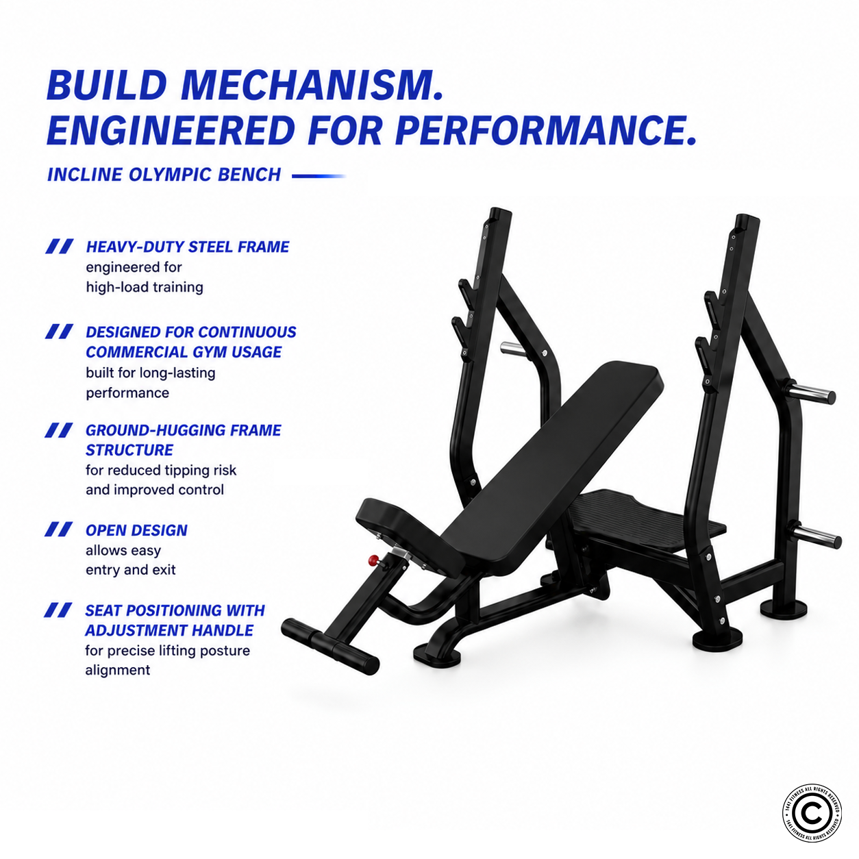 Insight Fitness Incline Olympic Bench - DR005