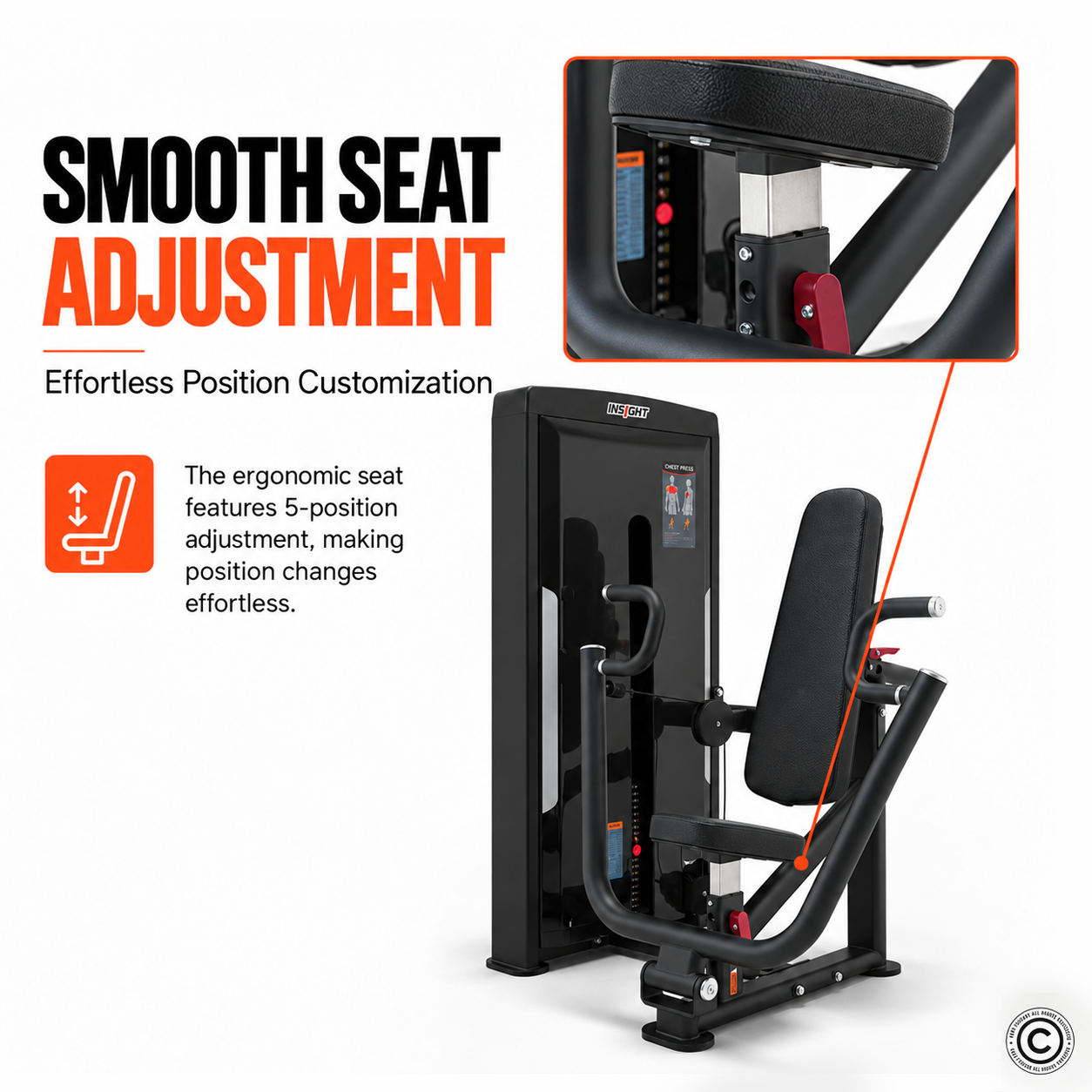 Insight Fitness Vertical Chest Press - SA001