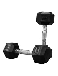 Thumbnail for Rubber Hex Dumbbells