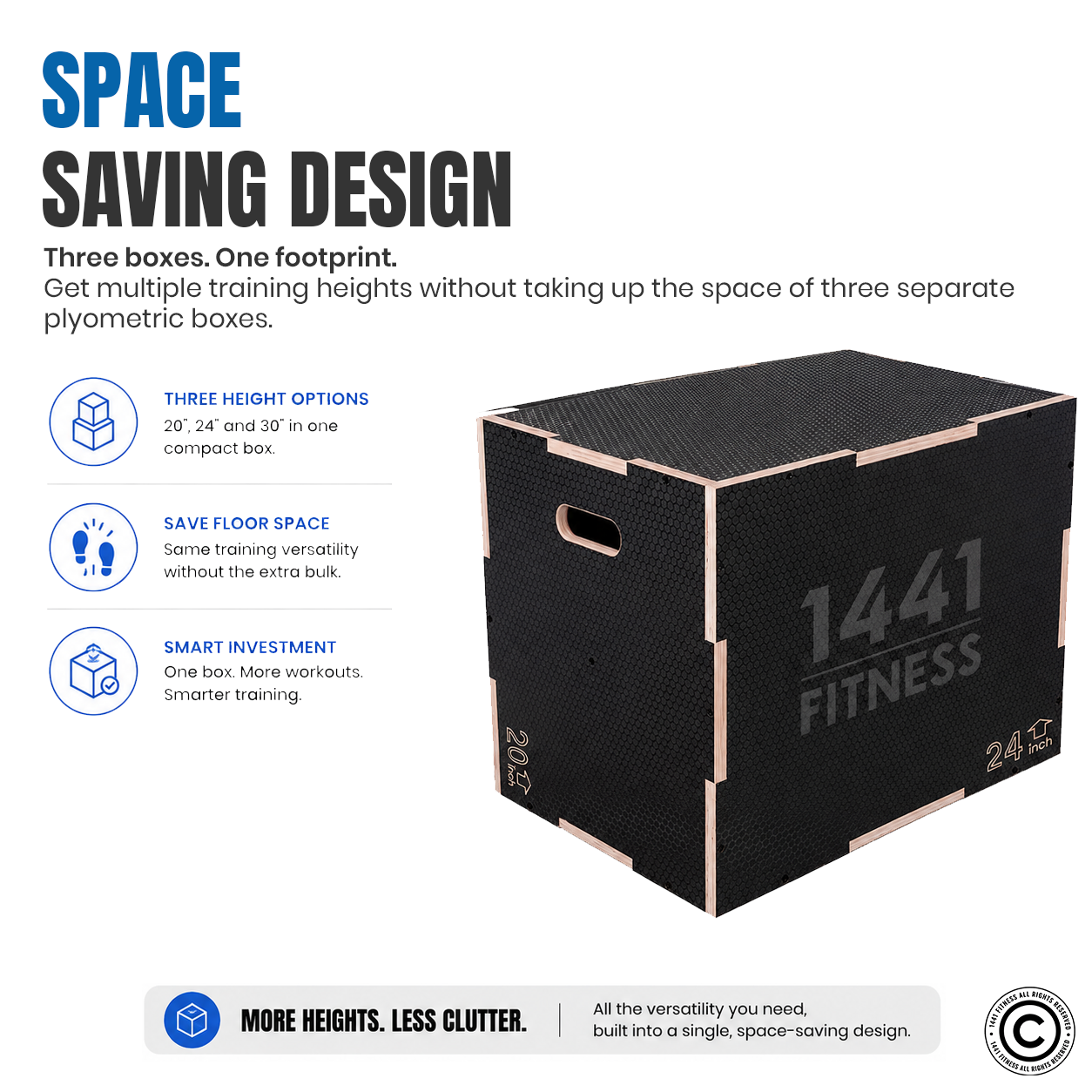 Black Wooden Plyo box