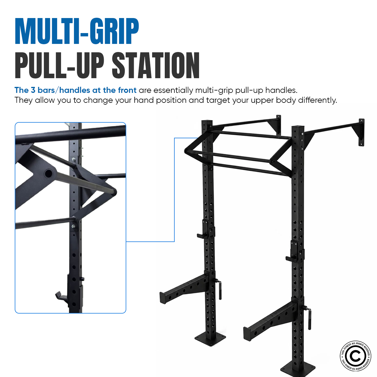 1441 Fitness Wall Mounted Squat Rack
