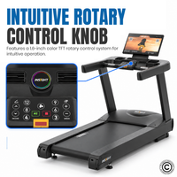 Thumbnail for Insight Fitness Commercial Treadmill with LCD Screen - CT70