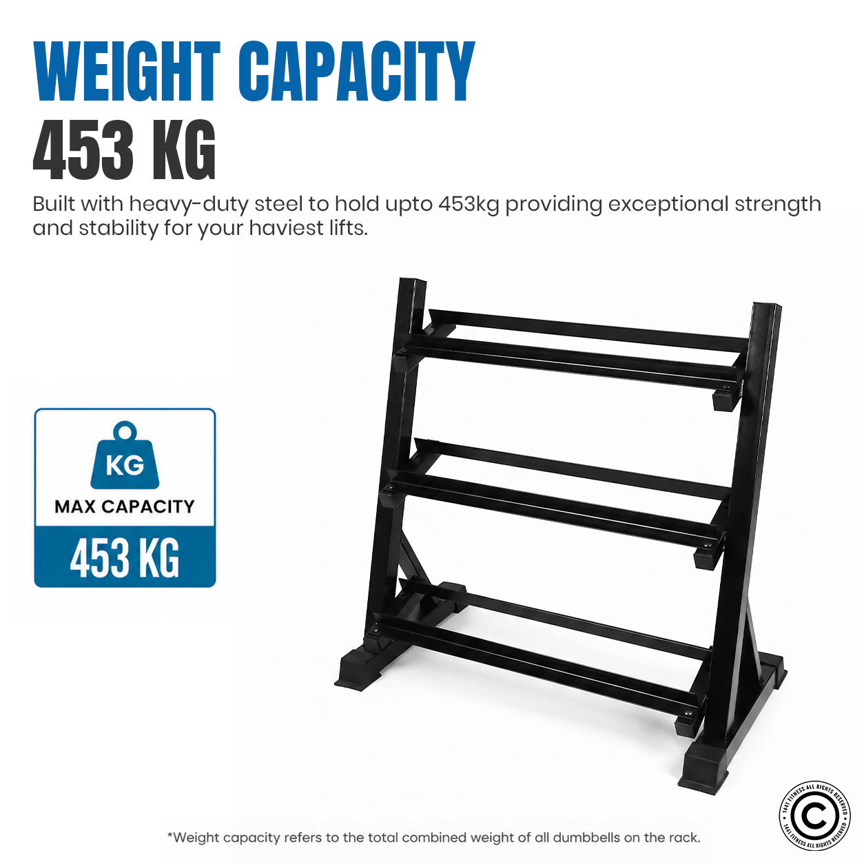1441 Fitness Dumbbell Rack - 8 Pairs