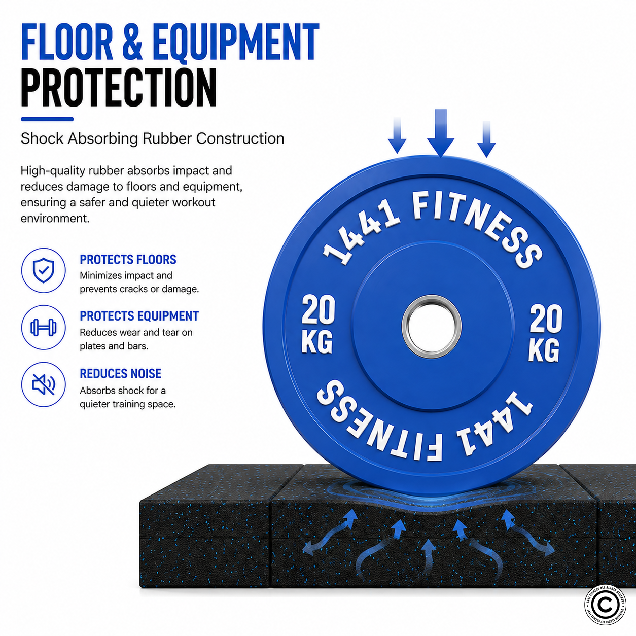 Premium Color Bumper Plate - 5 KG to 25 KG