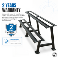 Thumbnail for 1441 Fitness 2 Tier Hex Dumbbell Rack