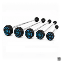 Thumbnail for Fixed Weight Straight PU Barbell - 10 kg to 50 kg