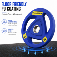 Thumbnail for Tri Grip Color PU Olympic Plates 2.5 Kg to 20 Kg - 1 Year Warranty