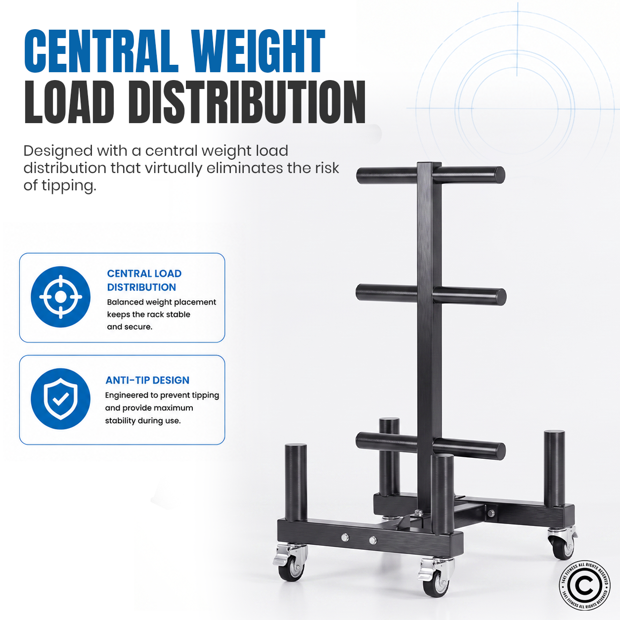 Commercial Plate Rack and Bar Holder with Wheels