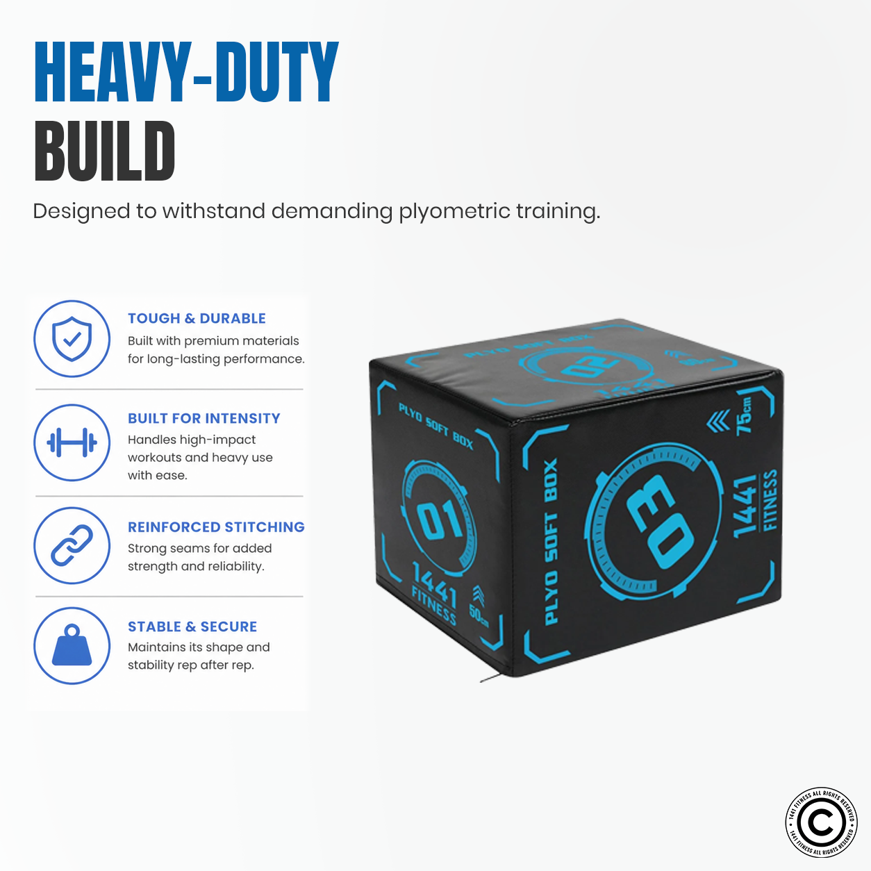 3 in 1 Foam Premium Plyometric Box