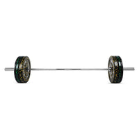 Thumbnail for 7 Ft Olympic Bar with Camouflage Bumper Plates Set - 80 KG Set | 1441 Fitness